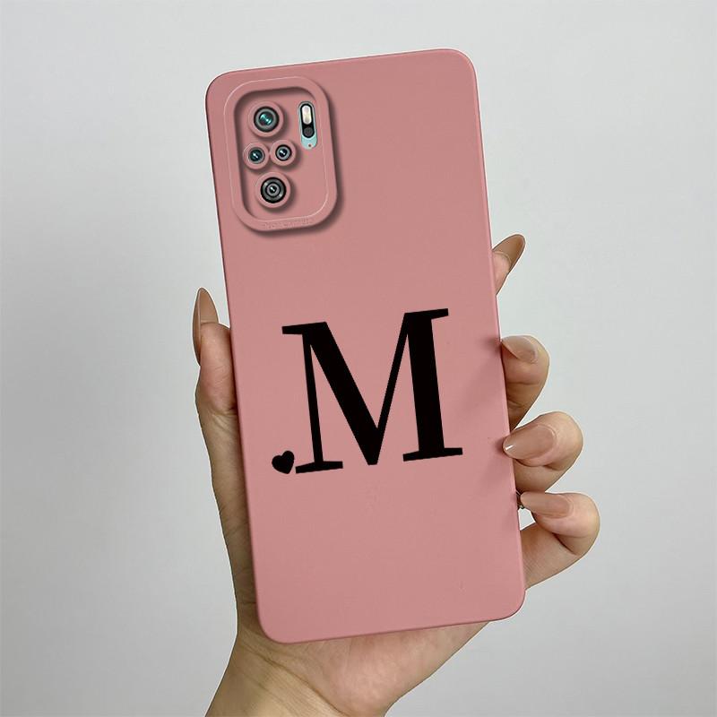 Для Xiaomi Redmi Note 10 4G Чехол Note 10S Сердечко Буквы Чехол Мягкий Силиконовый Чехол Для Redmi Note 10 Pro Max Note10 S Сумки
