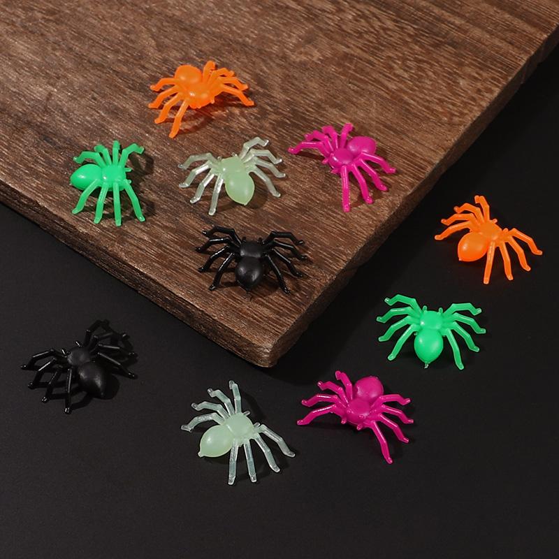 50-200 шт. Разноцветные Мини-пауки для вечеринки на Хэллоуин, украшение паутины, дом с привидениями, домашний стол, реквизит для ужасов, детская игрушка-розыгрыш