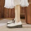 Platform Women's Summer Academy Style Black Single Shoes Lace-up British Small Leather Shoes Women