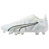 Match Bl Round Toe Lace-Up Ag (Rubber Short Stud) Fg (Rubber Long Stud) Artificial Turf Soccer Shoes Women Soccer Shoes White Gray 107405-01