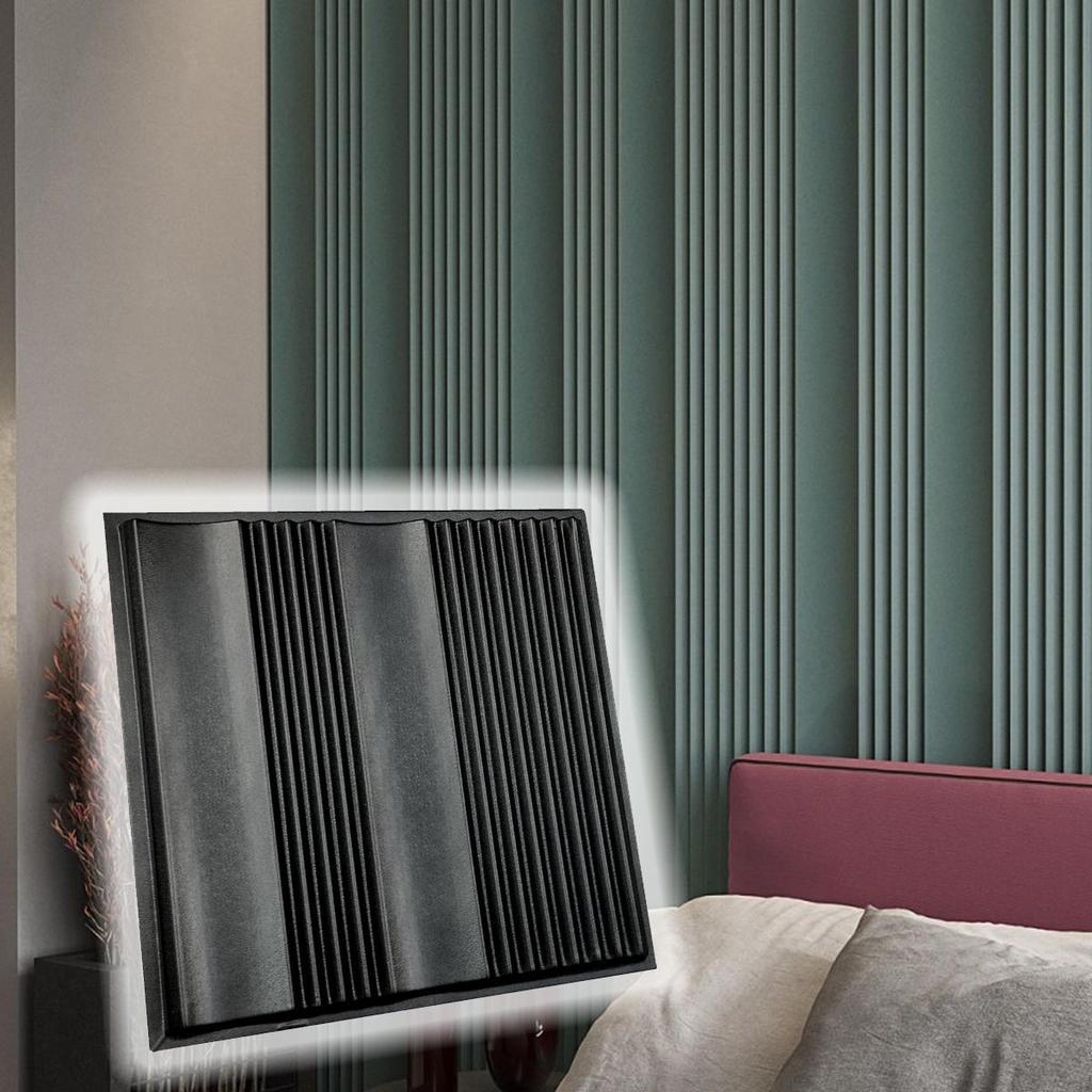 3D Wall Panel Mold for Gypsum, Plaster or Concrete Tile for Decorative Wall Panels 'Fusion'