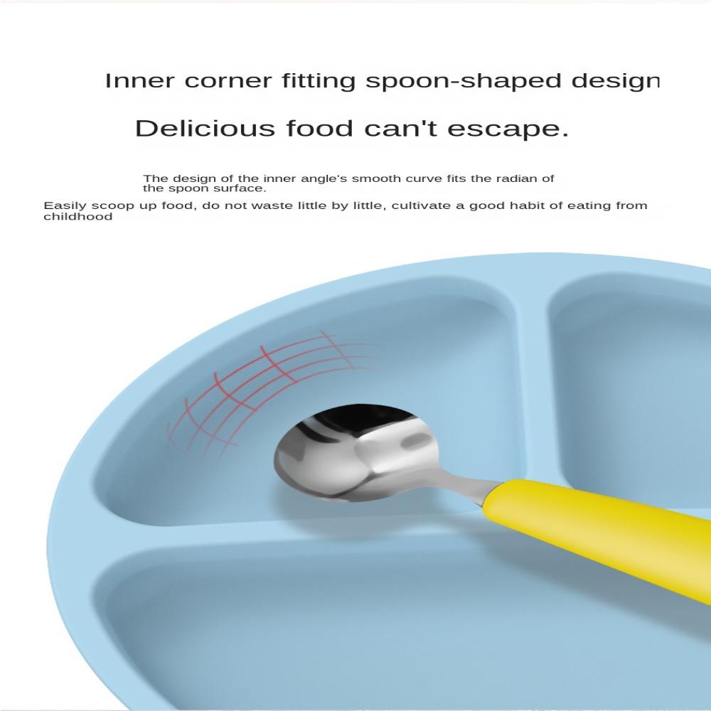 Детская тарелка для кормления Детская миска для кормления Поднос для хранения Силиконовая тарелка Поднос для еды Детская присоска