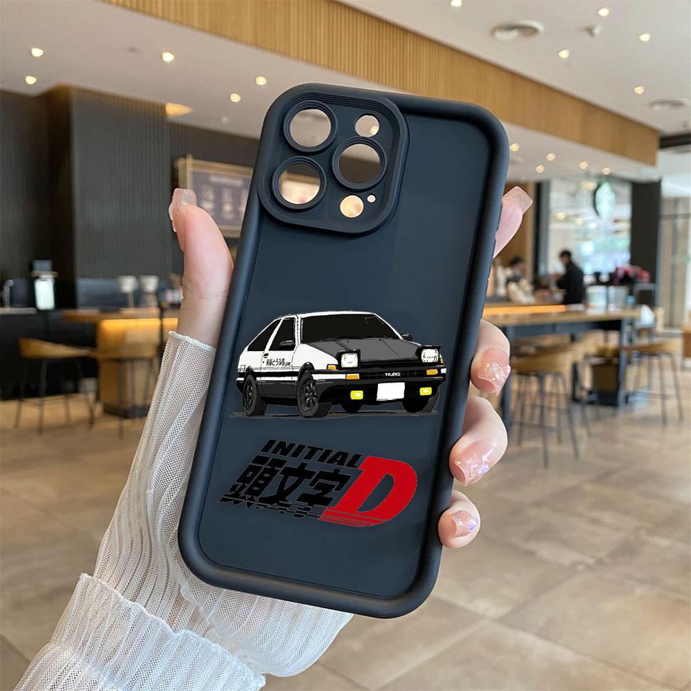 Чехол для телефона автомобиля с задним фонарем Initial D AE86 Для iphone Apple 17 AIR 16 16E 11 12 13 14 15 XR Plus Pro Max Силиконовый чехол