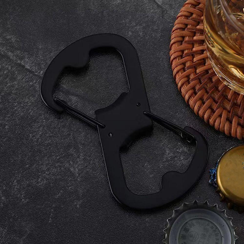 Многофункциональная пряжка из нержавеющей стали для переноски на открытом воздухе, застежки для рюкзака с карабином в форме 8, для походов