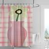 Morandi Colorful Abstract Plant Figure Shower Curtain Waterproof Mildew-proof Nordic Style Bathroom Decorative Shower Curtain
