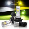Super Bright HB4 LED Fog HB3 LED Fog Super 3 Vehicle Inspection Adjustable Color Set of 2 LED Bulbs for Cars Model Lights, 3-Color Switching, Lights,