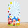 Cute Plims Arched Photography Background Set Elastic Material Children's Birthday Party Banner Cartoon Photo Decoration Supplies