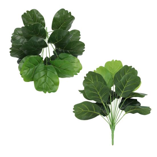 Искусственные зеленые растения 18 веток Устойчивые к УФ-излучению Реалистичная поддельная зелень Монстеры