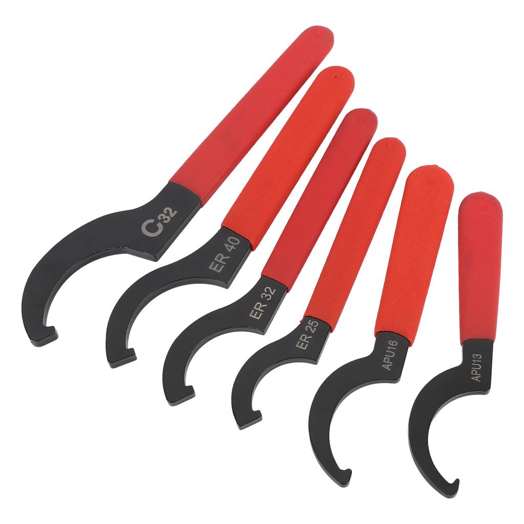 Набор универсальных гаечных ключей 6 шт. APU13 16 ER25 32 40 C32 Сталь Регулируемый амортизационный крюк