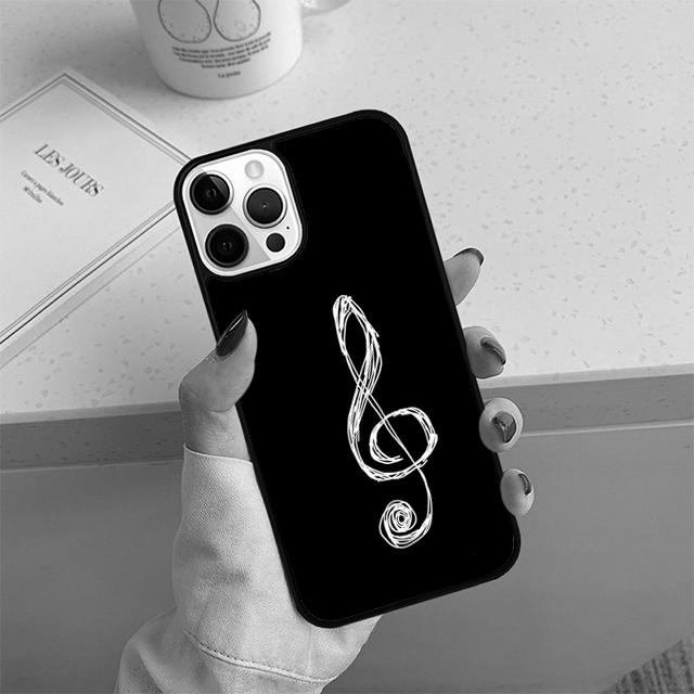 Чехол для телефона с нотами для iPhone 17 Air 14 15 16 13 12 Чехол для Apple iPhone 17 Air 14 15 16 Pro Max 6S Plus Coque