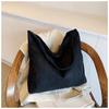 2024 Retro Suede Tote: Large Capacity Shoulder Bag for Work & Commute