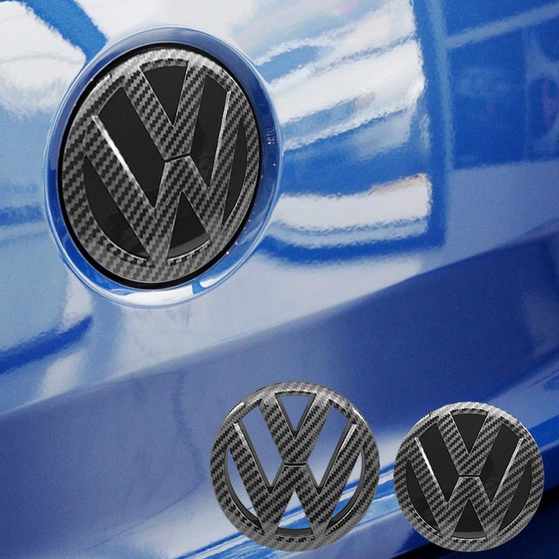 For Volkswagen MK7 For Volkswagen Polo 2011-2013 6R0853600A 35D853630 Auto Replacement Accessory 1Pc 3D ABS Car Front Logo Grille Badge Trunk Badge