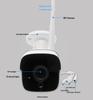 1080P HD 4MP/5MP Уличная водонепроницаемая WiFi камера безопасности с умным беспроводным подключением и слотом для карты