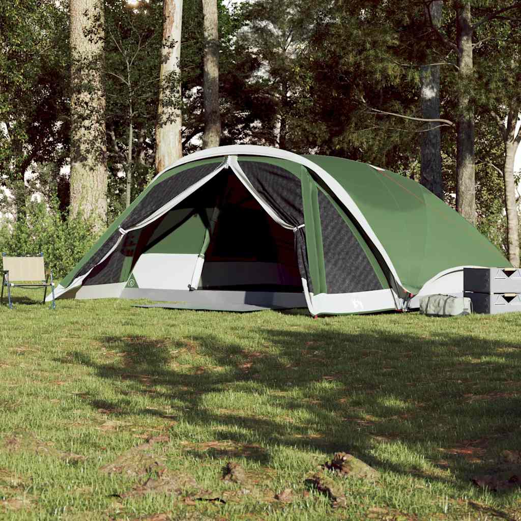 Family Tent for 6 Persons Green Waterproof