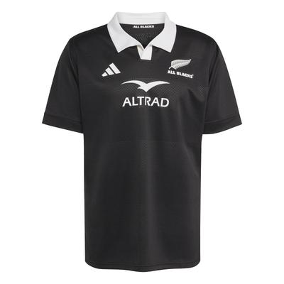 Джерси реплика домашней формы регби ALL BLACKS с коротким рукавом KKX49 Черная футболка мужская (JL8023)
