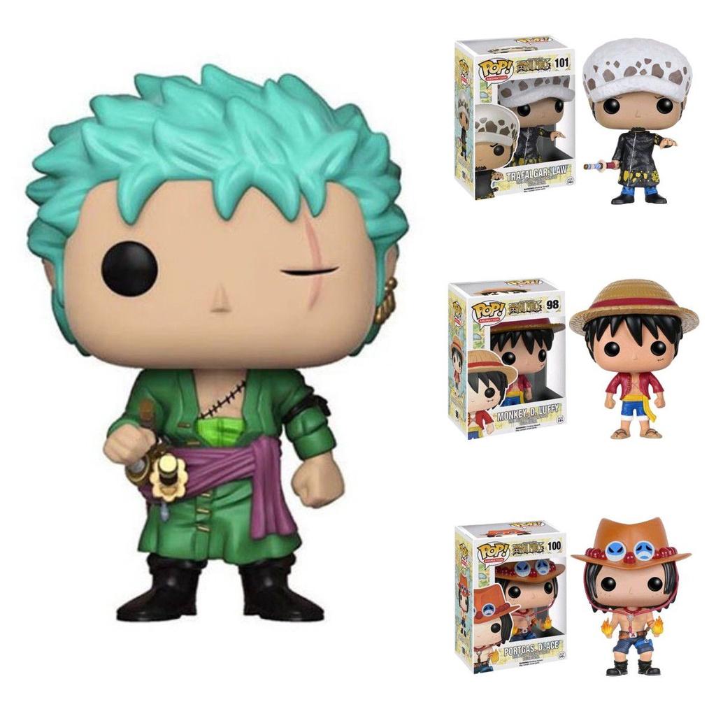 Unique Pop Anime One Piece Action Figures Luffy Ace Law Roronoa Zoro Ideal For Home Decoration