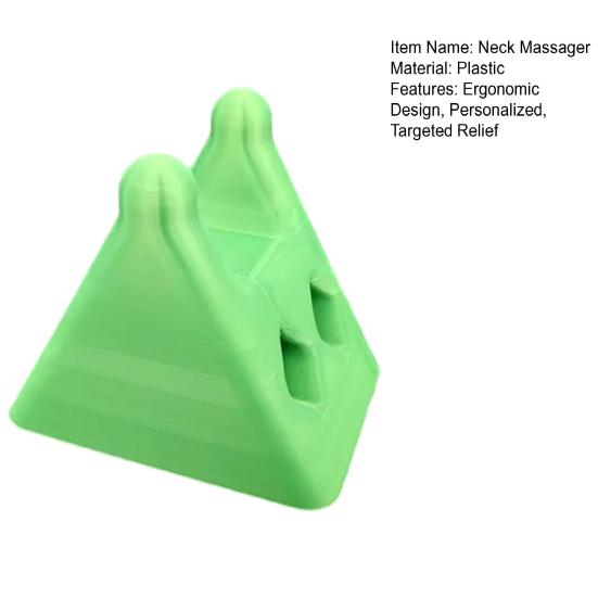 Neck Relief Massager Ergonomic Acupressure Tool for Tension & Pain Portable Plastic Trigger Point Muscle Relaxer for Office Home Travel Use