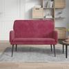 351418 vidaXL Bench Bordeaux 108x79x79 Cm Velvet