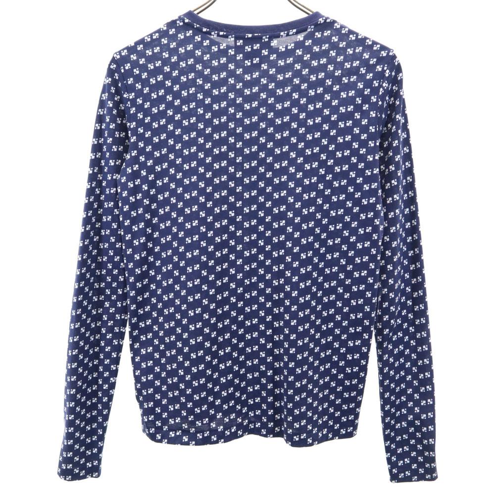 RALPH LAUREN Overall handle Long sleeve T-shirt XS Navy x white Ron T Women Used