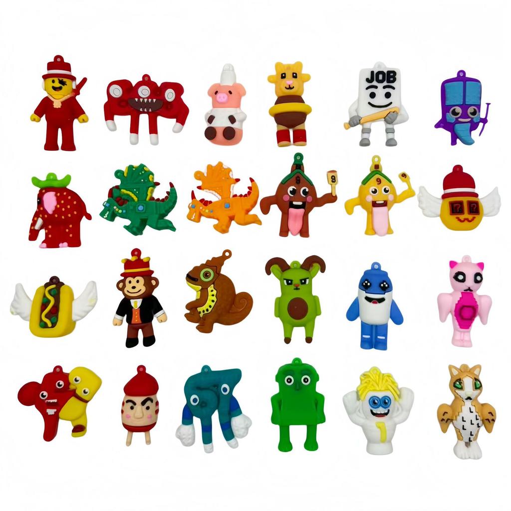The Brain Rotten Family Stole A Brain Rotten Strawberry Elephant Doll Doll Funny Abstract Figure Pendant