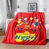 The Wiggles Flannel Blanket Soft Warm All-Season Throw, Design for Camping, Car Travel, Hiking Sofa, Bed, Office Perfect Gift for Parties