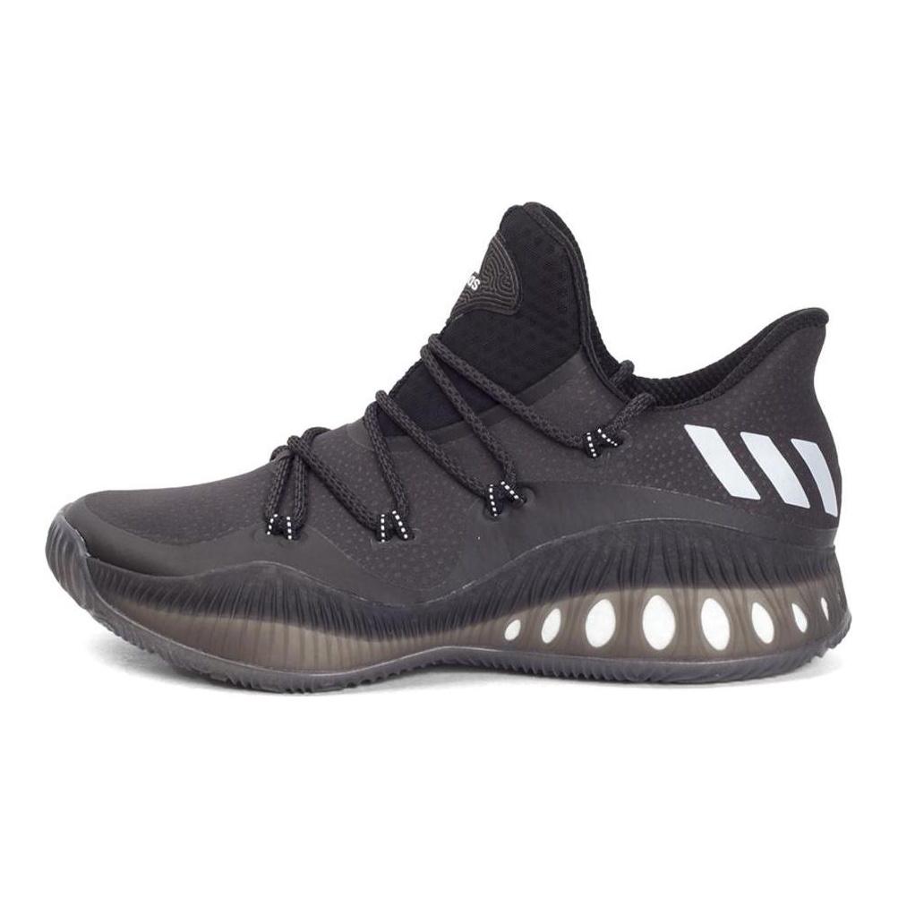adidas Супер взрывные, удобные, нескользящие, износостойкие, легкие низкие мужские баскетбольные кроссовки, черные bb8365