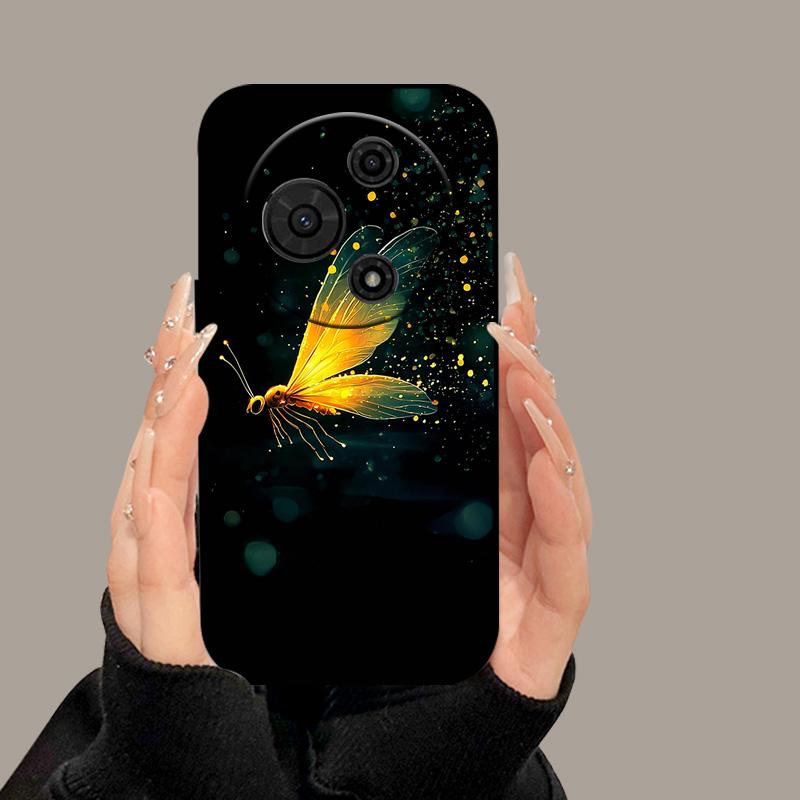 For TCL 605 T517D Case Cute Cartoon Painted Soft Silicone Cover for TCL 60 SE TCL605 60SE Luxury Shockproof Bumper Fundas Cases