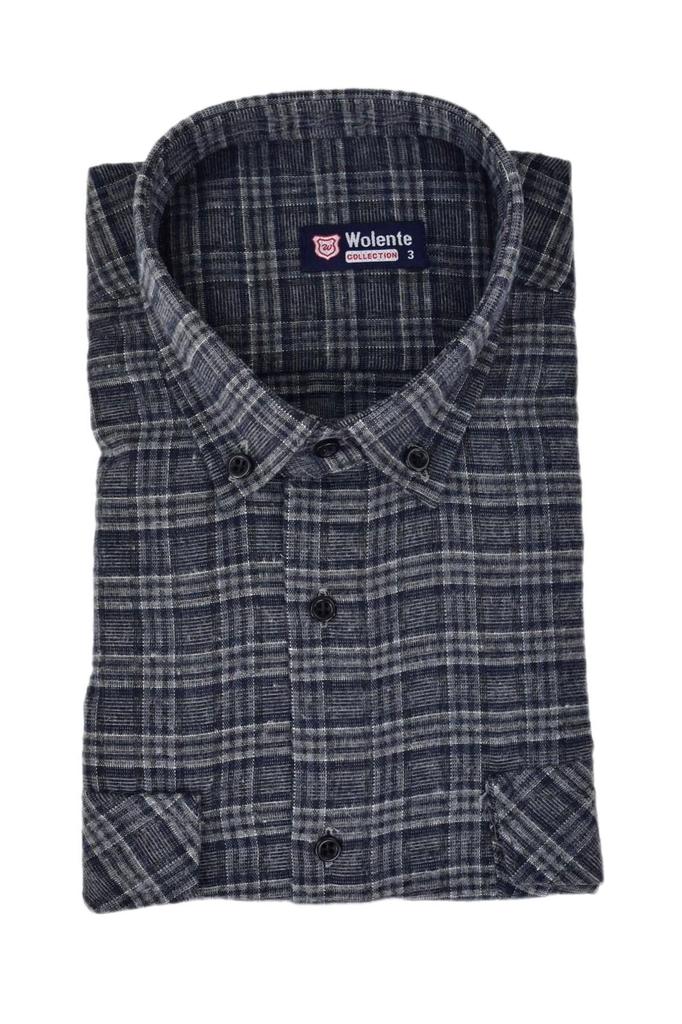 Men's Plus Size Plus Size Shirt Men's Cotton Winter Double Pocket Flap Shirt