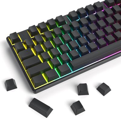 Пустые Толстые PBT Серые Черные Cherry Простые Пустые 128 Колпачки Cherry Gateron MX Переключатель Механическая Клавиатура Кастомные Колпачки Колпачки, Колпачки, Контур,