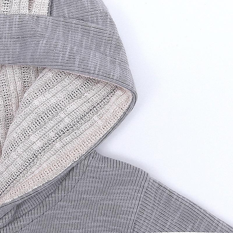 Детский комбинезон с капюшоном и ушками кролика - Детская одежда для скалолазания на молнии