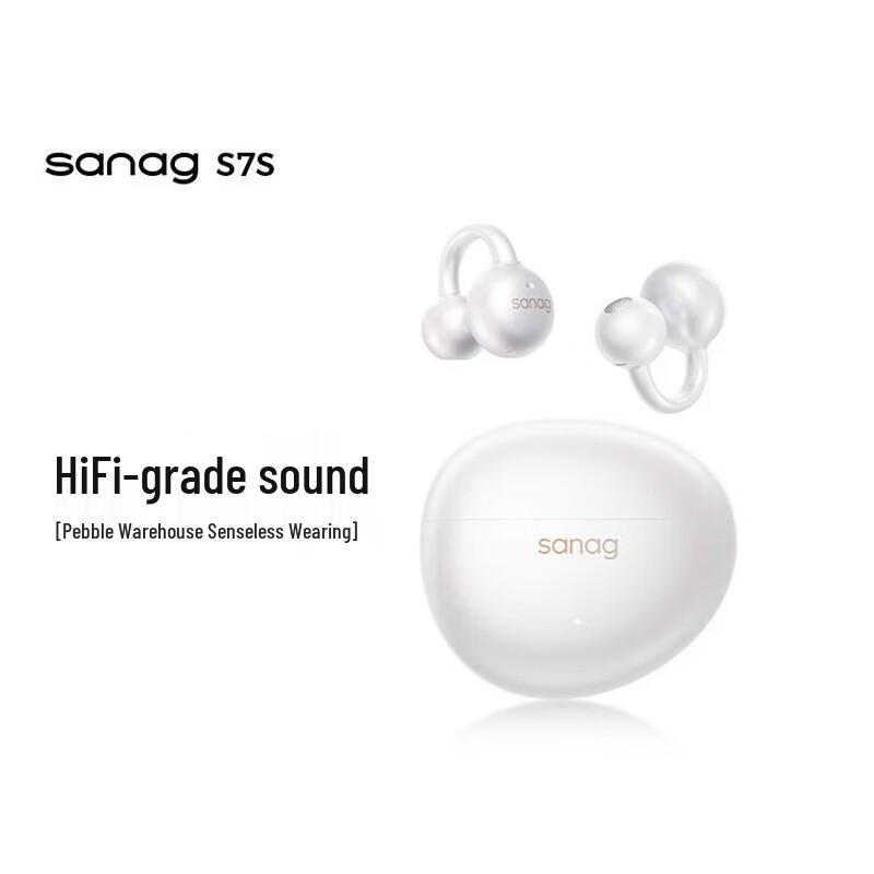 Беспроводные Bluetooth-наушники-клипсы для ушей SANAG S7S с искусственным интеллектом