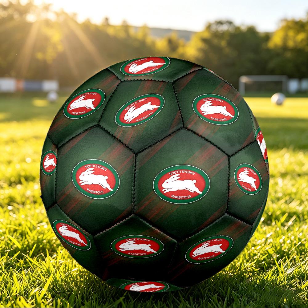 South Sydney Rabbitohs Size 5 Sports Training Ball Shock Absorbing Durable Ball For Match Daily Practice Outdoor Activities