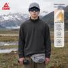 PEAK Men's Outdoor Thermal Stand-Collar Fleece Half-Zip Pullover
