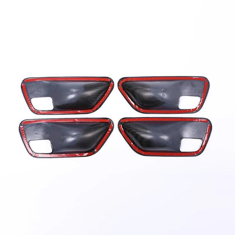 4 шт. ABS углеродное волокно текстура салона автомобиля дверная ручка чаша накладка декоративные аксессуары для BMW 3 4 серии F30 3GT F34 F36