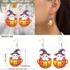 Halloween Themed Ghost Pumpkin Pot Pattern Women Acrylic Earrings Festival For