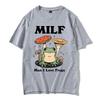 Смешные MILF Мужчина Я Люблю Лягушек Мем Графические Футболки Юмор Любитель Лягушек Футболки Мужчины Женщины Мода Летняя Футболка с Коротким Рукавом