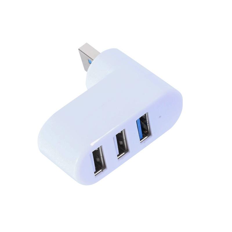 Ноутбук для концентратора ПК USB Поворотный Разветвитель Мини-адаптер 3 порта