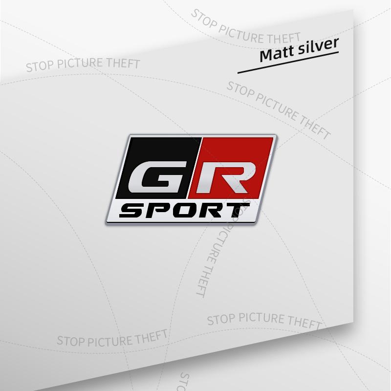 1 шт. 3D Металлический Логотип GR Sport Наклейка-значок на решетку радиатора, задний бампер, багажник автомобиля Для Toyota Cruiser Yaris RAV4 Hilux Corolla R4W