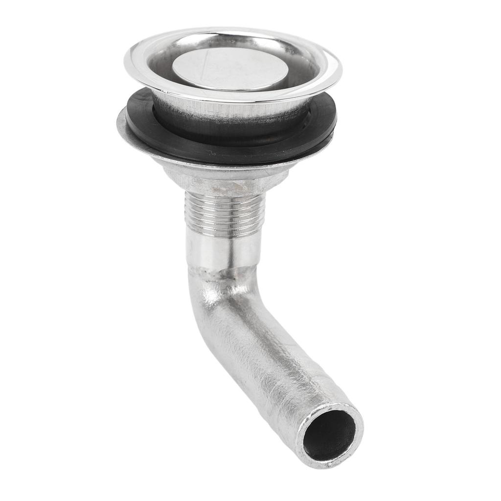 Marine Flush Mount Fuel Gas Tank Vent 316 Stainless Steel Vent Hose Fitting 90 Degrees Connector 16mm
