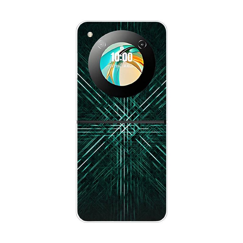Чехол для ZTE Nubia Flip NX724J Модный Расписной Прозрачный Жесткий ПК Складной Для ZTE Libero Flip 5G A304ZT Прозрачная Крышка Телефона Funda