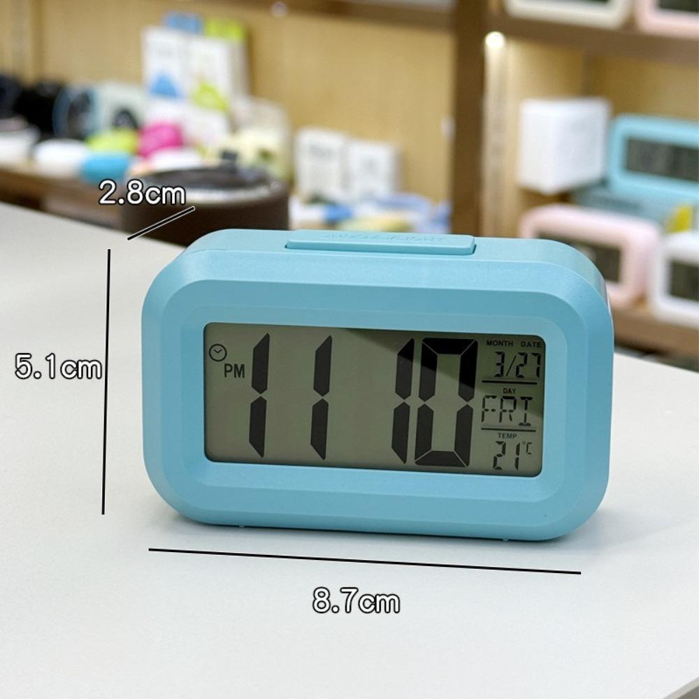 Led Light LED Digital Clock LCD Display Smart Digital Alarm Clock Bedside Table Clock  Home Decor
