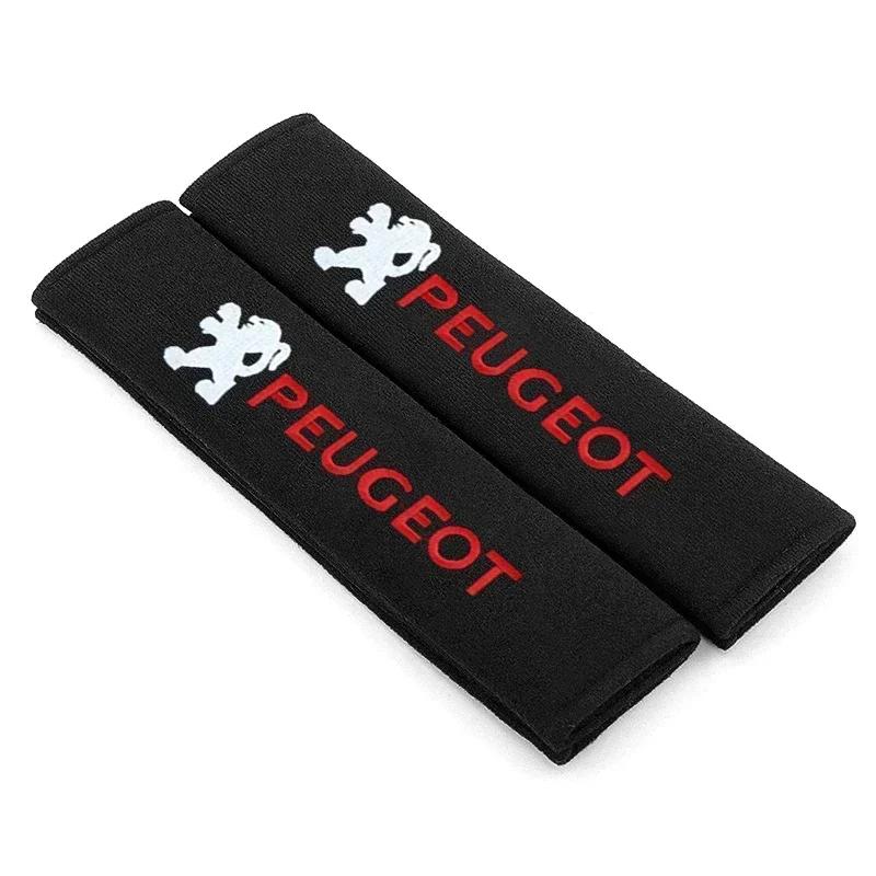 2026 Hot Car Sticker Car Seat Belt Cotton Safety Belt Shoulder Protector Cover Car Accessories For Peugeot 508 2008 5008 206 307