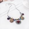 Trendy Jewelry Bohemian Style Vintage Jewelry  Gem Choker Necklace Woman Charm Statement Retro Necklaces Pendants Gift