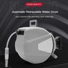 Automatic Retractable Pipe Reel Extra Long 20M Pipe Winding Device High Pressure Car Wash Water Drum Garage Tool