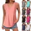 Женская майка для девочек, однотонный повседневный топ, топы на бретелях для женщин, свободные топы без рукавов, струящиеся