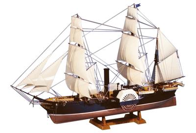 AOSHIMA Большой парусный корабль Black Ship Susquehanna No.10 1/150