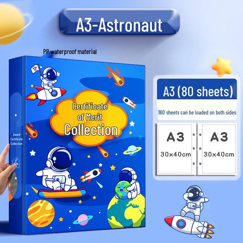 Детская А3 папка-портфолио для работ: Альбом для рисования и поделок для детей