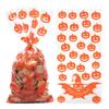 50pcs/pack Bat Pattern Dessert Packaging Bag With Ties Gift Bags Halloween Candy Bags  Home