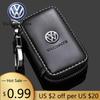 Для VOLKSWAGEN VW Кожаная сумка-чехол для автомобильного ключа Брелок Защитный чехол для Volkswagen Passat Santana Touareg Tiguan Golf Jetta Beetle Sc
