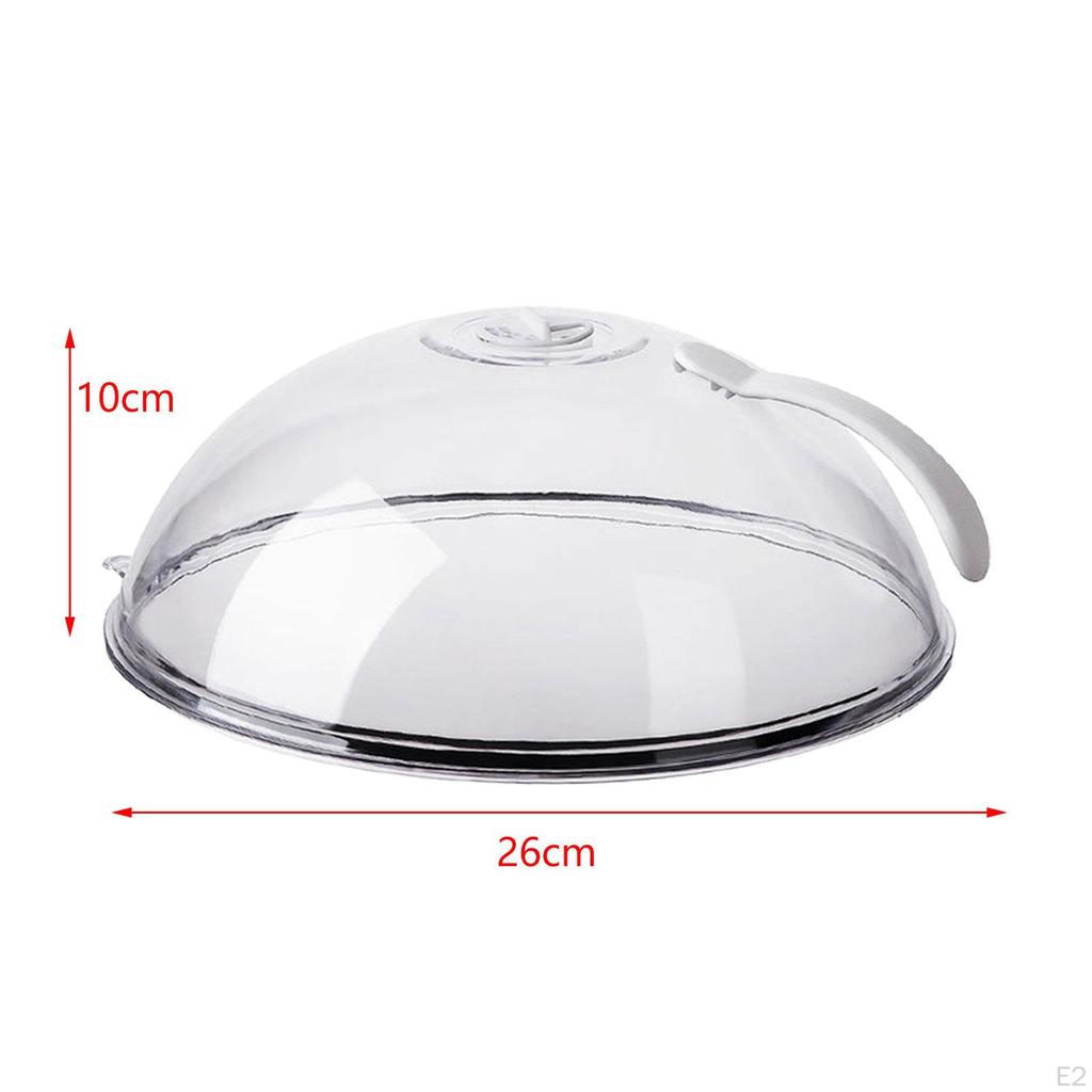 Крышка от брызг для микроволновой печи. Крышка для еды. Прозрачная многоразовая многофункциональная пластина с пароотводом для вечеринок.
